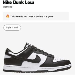 Nike Women's Black and White Sneakers